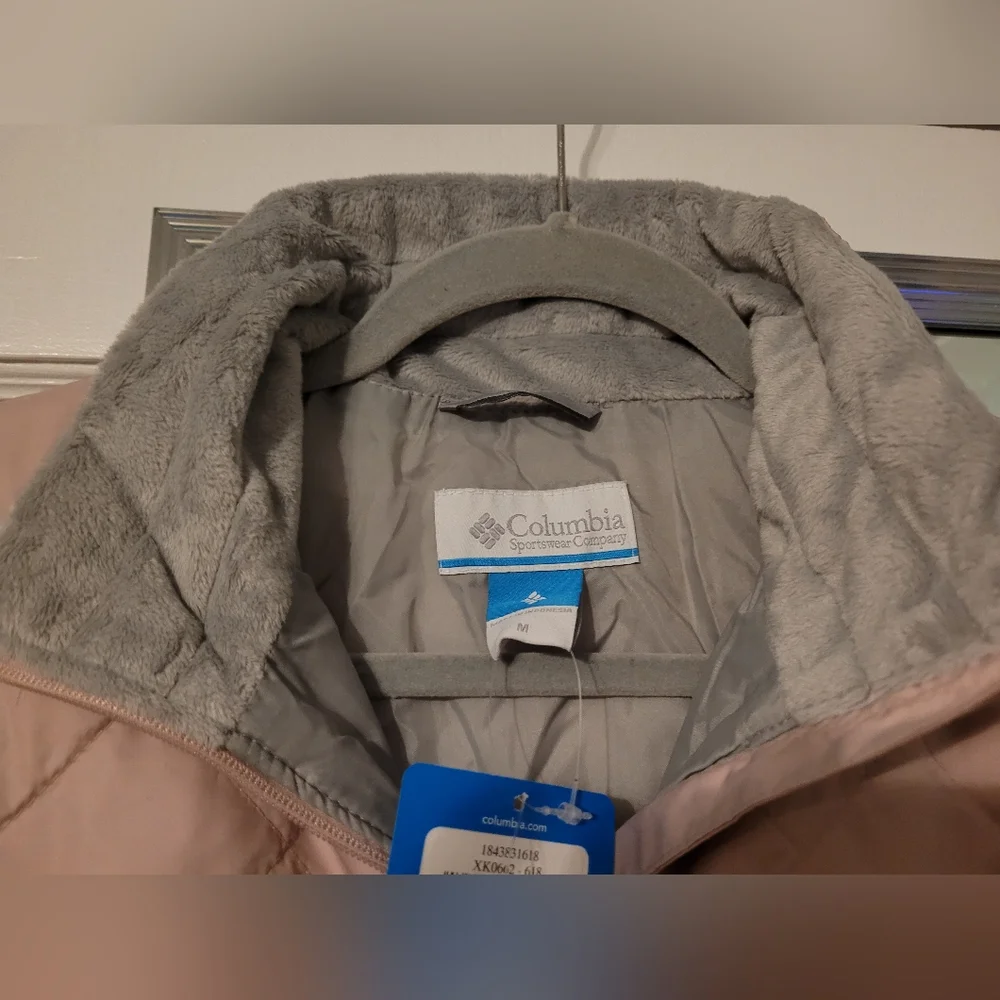🆕️Columbia Sportswear Co Womens Down Puffer Jacket- Pale Pink - Picture 6 of 9